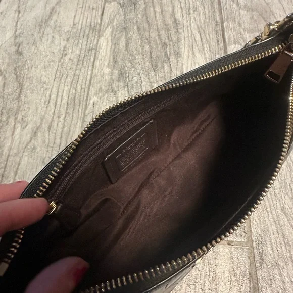 Coach Limited Edition Black and Gold Chain Strap/ Shoulder Bag